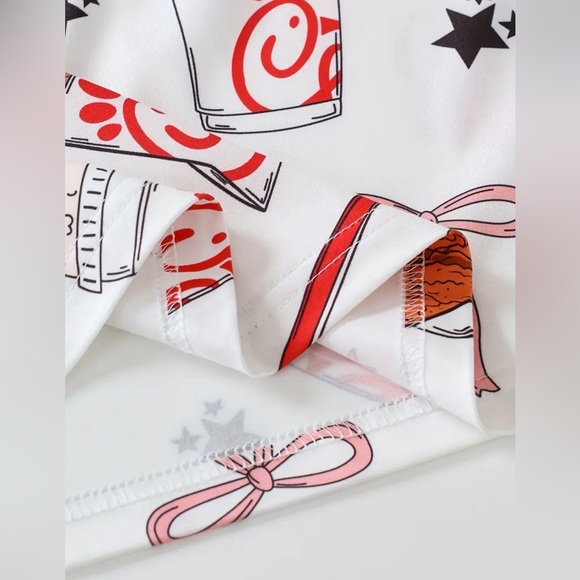 Chick-Fil-A Pajama Set - Funny Food Print Sleepwear | Soft Comfy PJs Adult small - Picture 5 of 10